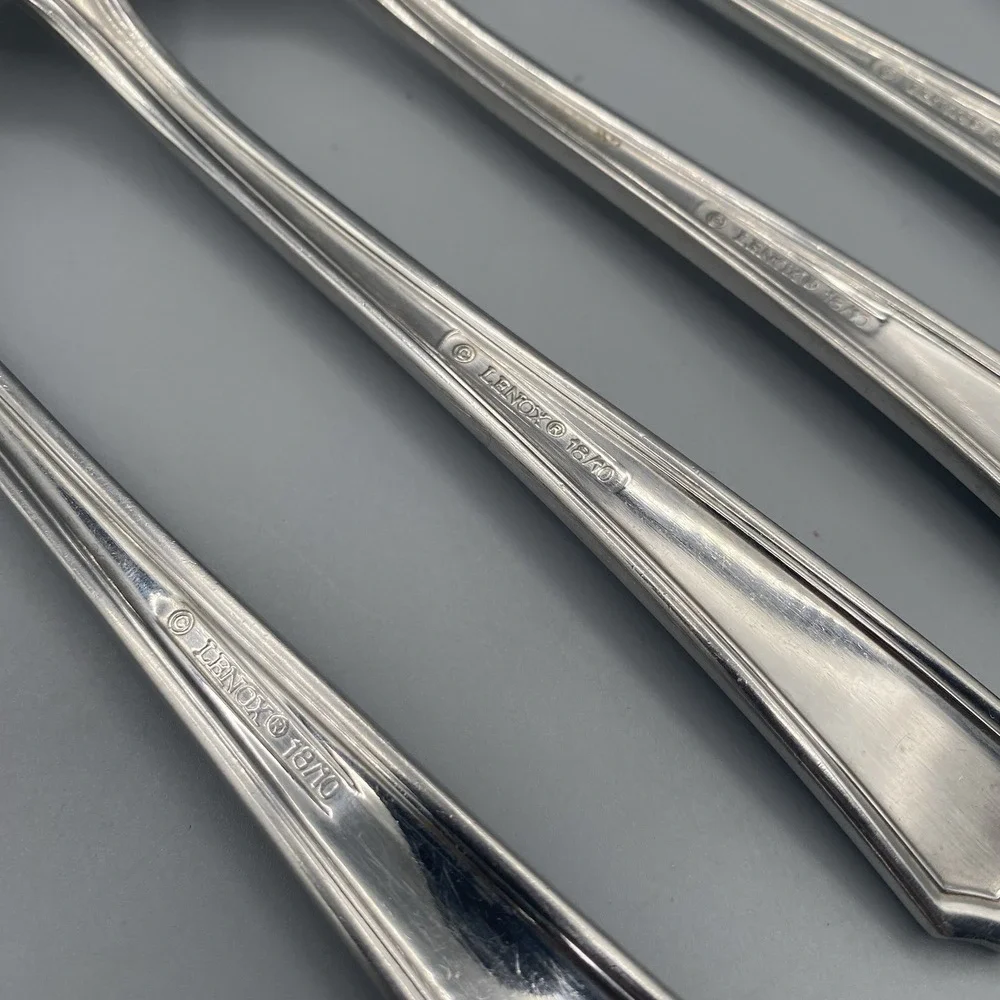 Lenox ARCHWAY Dinner‎ Forks 4pcs Stainless Flatware Replacement 18/10